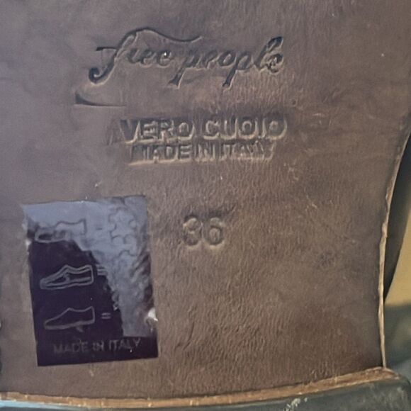 Free People Arya Italian Leather Riding Boots Black EU 36 US 6 - Picture 14 of 15